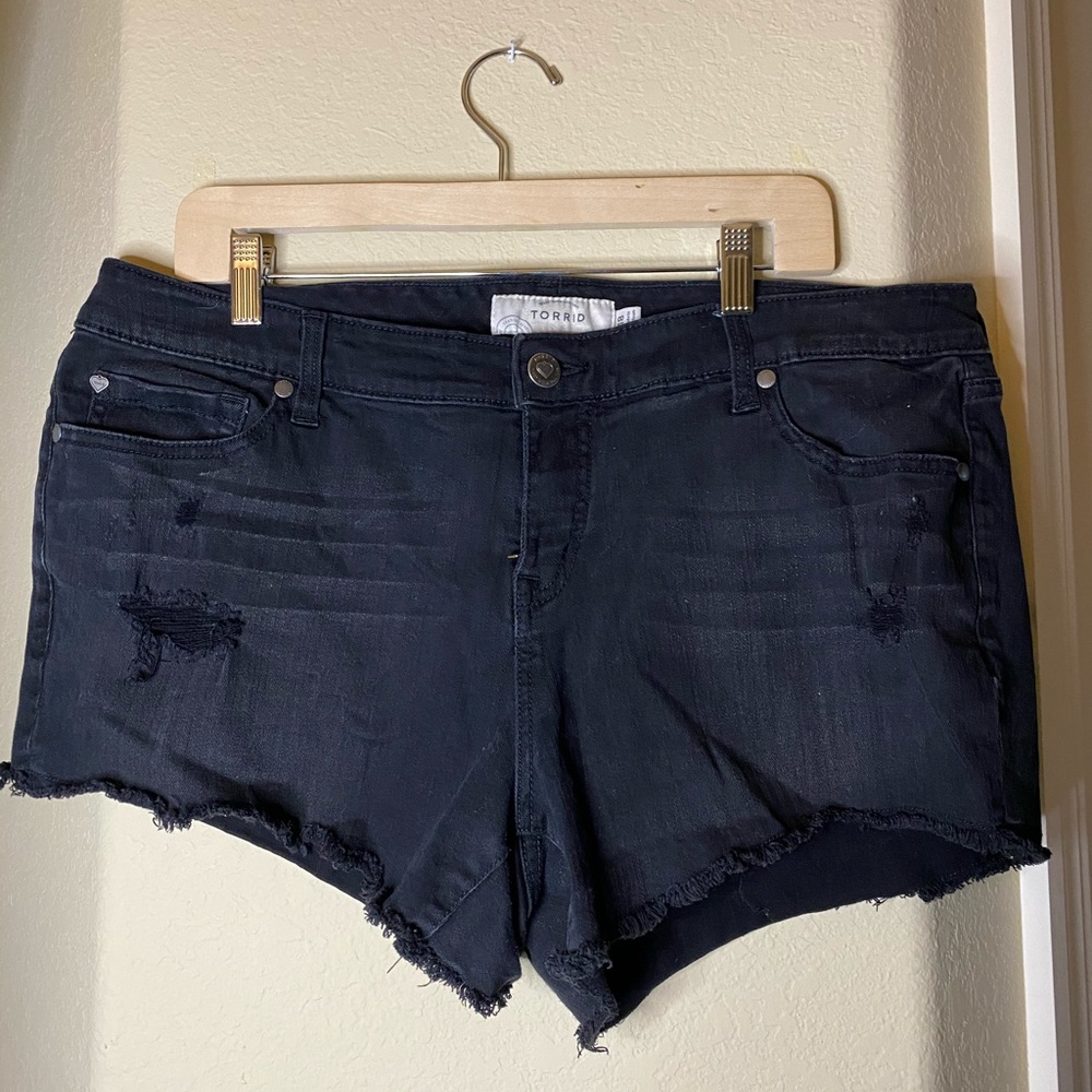 Black Torrid  jean shorts